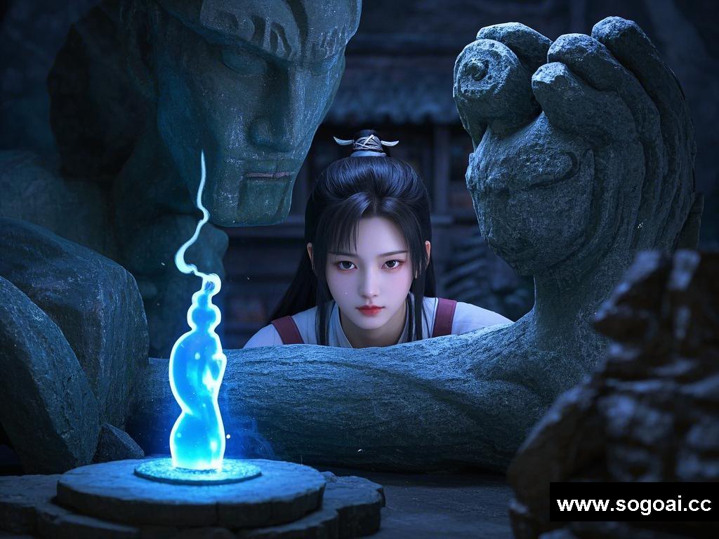 神秘的石人手臂